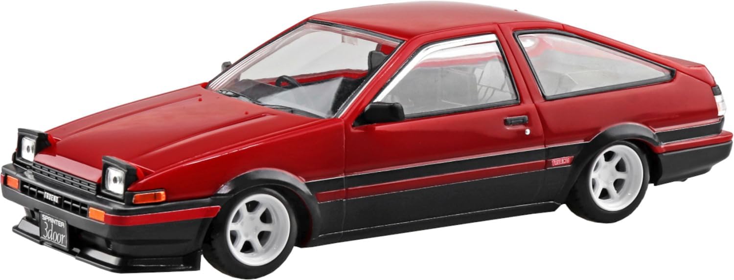 Aoshima 1/32 Easy Plastic Snap Kit No.11CU-RB Toyota Sprinter Trueno Custom (High Flash Two-tone) - BanzaiHobby