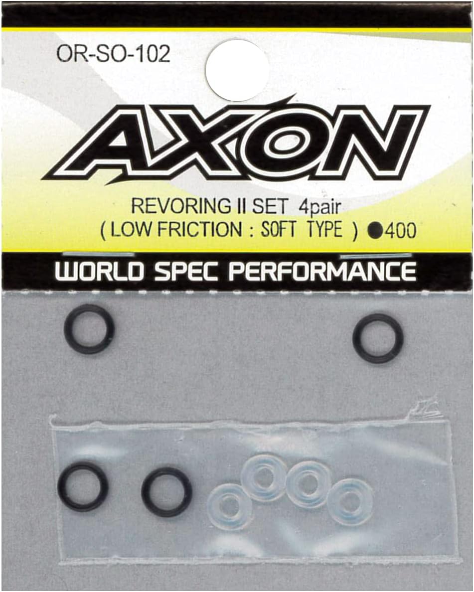 AXON OR-SO-102 REVORING II SET 4 Pairs (LOW FRICTION SOFT TYPE) - AXON Banzai Hobby