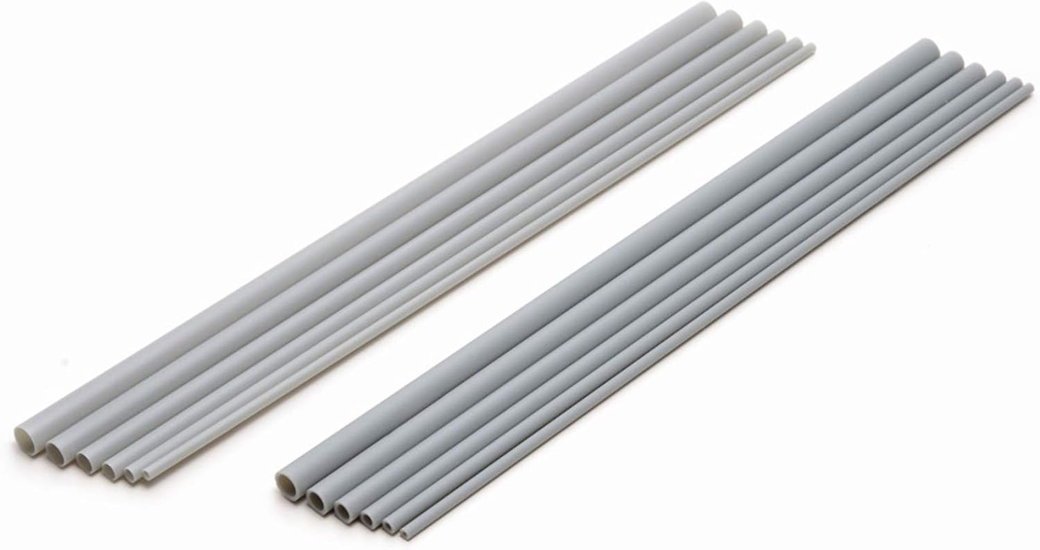 Wave OM233 Plastic Pipe (Gray) Outer Diameter 5.5 mm - BanzaiHobby