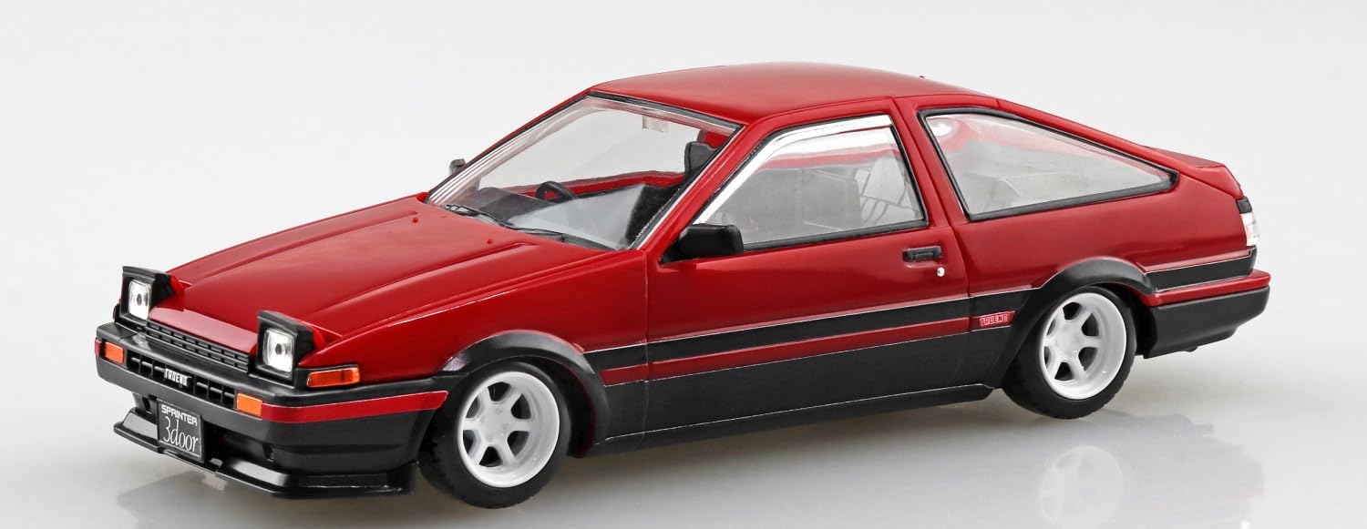 Aoshima 1/32 Easy Plastic Snap Kit No.11CU-RB Toyota Sprinter Trueno Custom (High Flash Two-tone) - BanzaiHobby