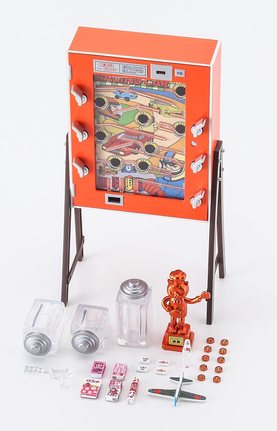 Hasegawa 62207 1/12 Action Figure Accessory Series, 10 Yen Game (Racing Car) - BanzaiHobby