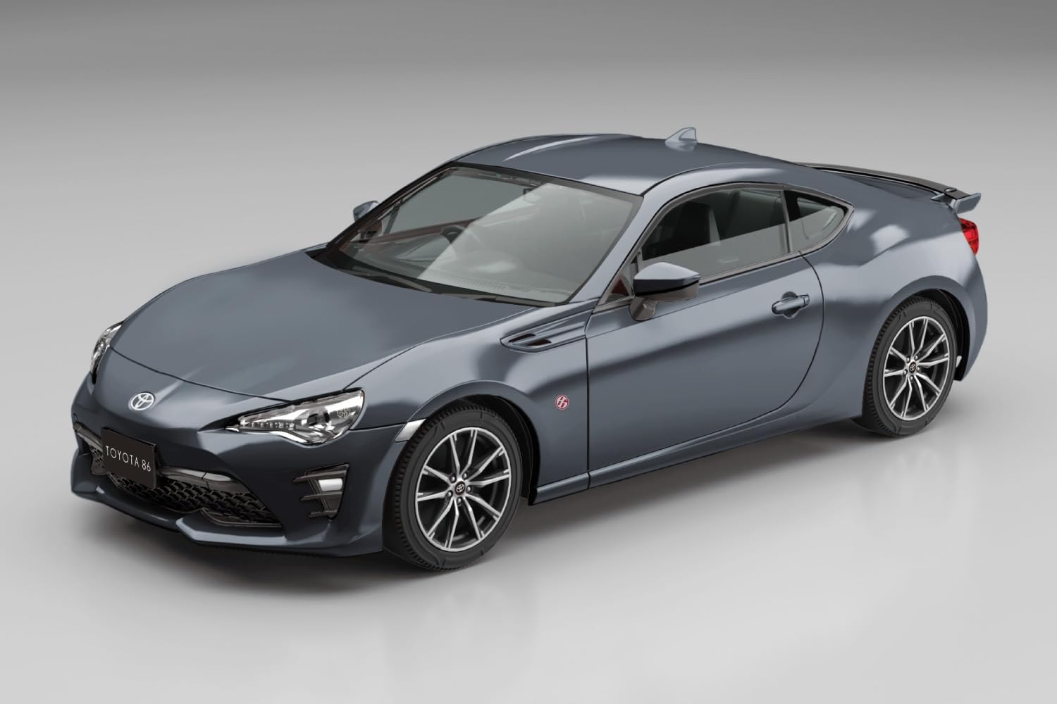 Aoshima 1/32 Raku Plastic Snap Kit No.08-DG Toyota 86 Dark Gray Metallic - BanzaiHobby