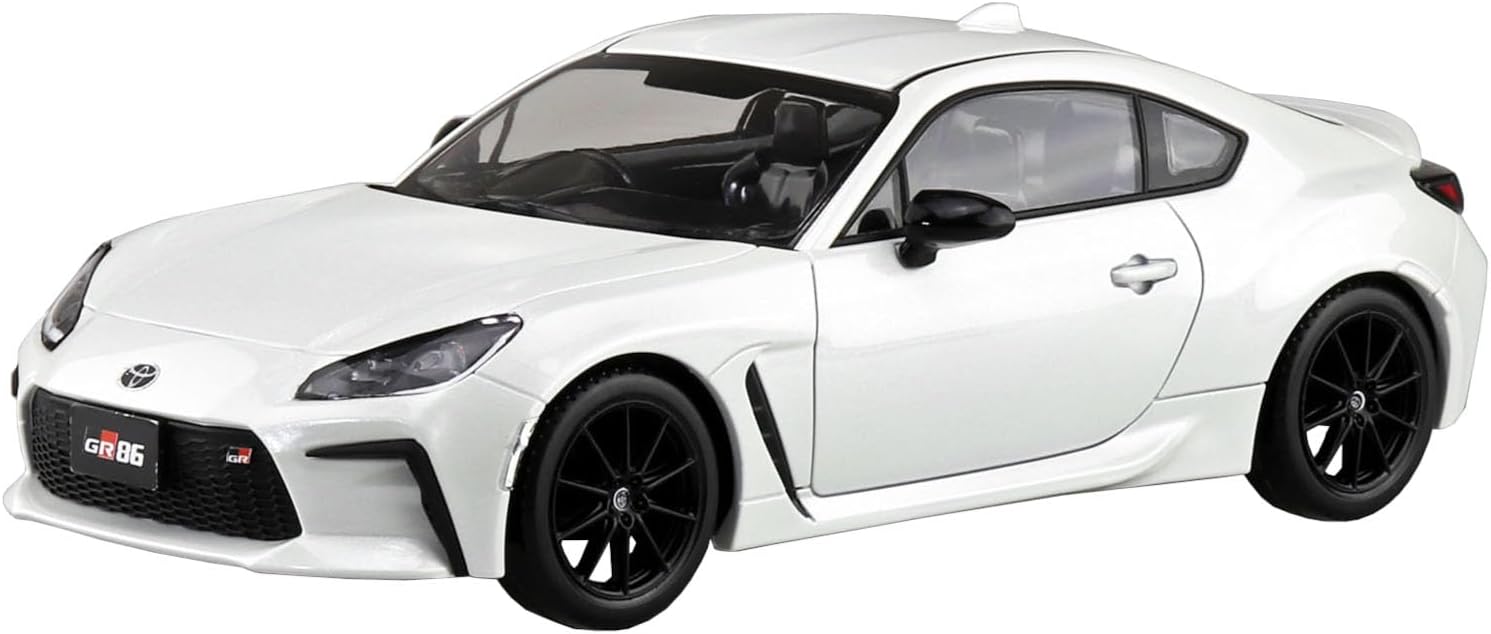 Aoshima 1/32 Easy Plus Snap Kit 10-CW Toyota GR86 2021 Crystal White Pearl - BanzaiHobby