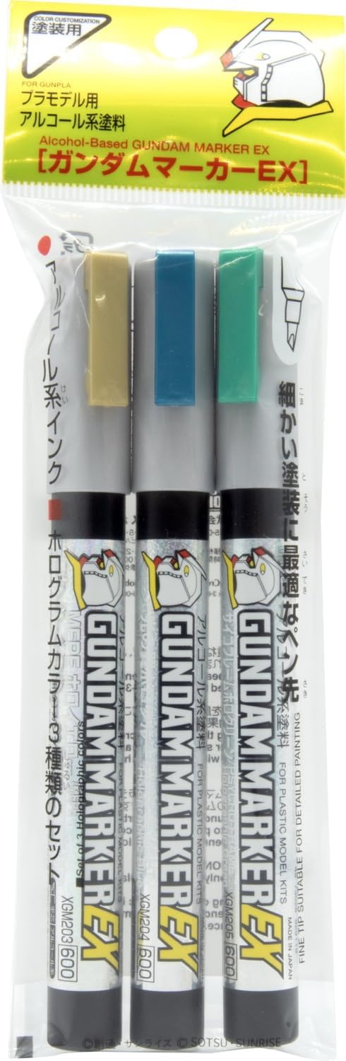 GSI Creos XGMS200 Gundam Marker EX Hologram Marker Set of 3