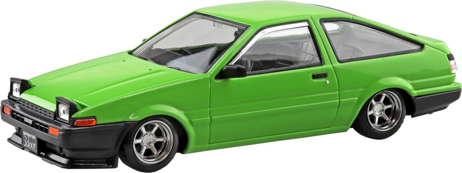 Aoshima 1/32 Easy Plastic Snap Kit No.11CU-GN Toyota Sprinter Trueno Custom (Green) - BanzaiHobby