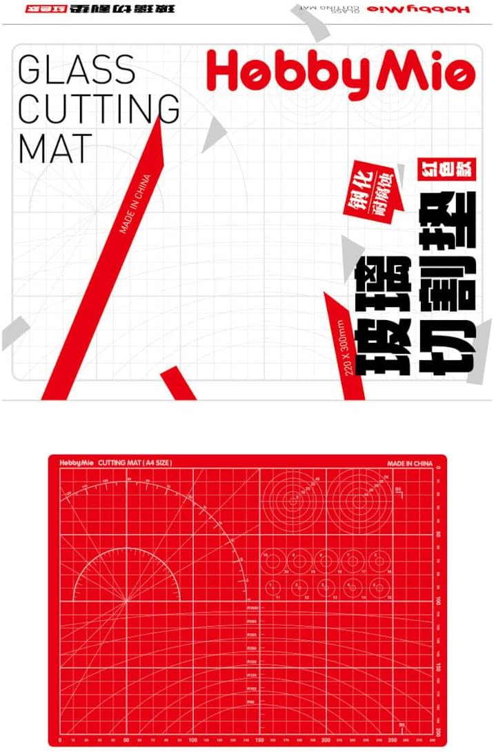 Doyusha Large Glass Cutting Mat Red Hobby Tool - BanzaiHobby