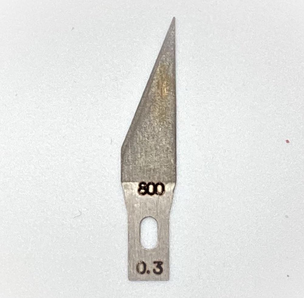 Minesima AIGER TOOL GUK22-3800 Swamp File Replacement Blade, Thickness 0.01 inch (0.3 mm), Blade Angle 22°, Granularity #800