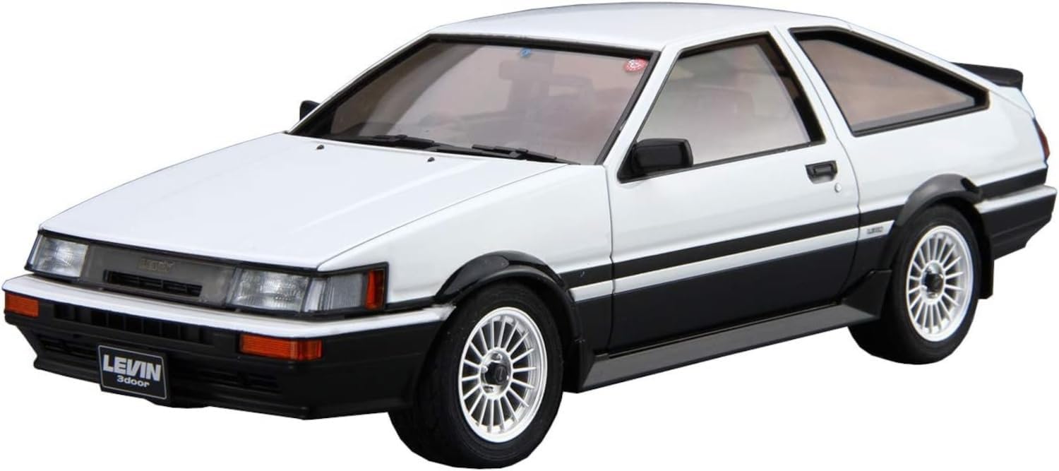 Aoshima 069318 1/24 Bunka Kyozai The Model Car Series No.17 Toyota AE86 Corolla Levin GT-APEX '85 - BanzaiHobby