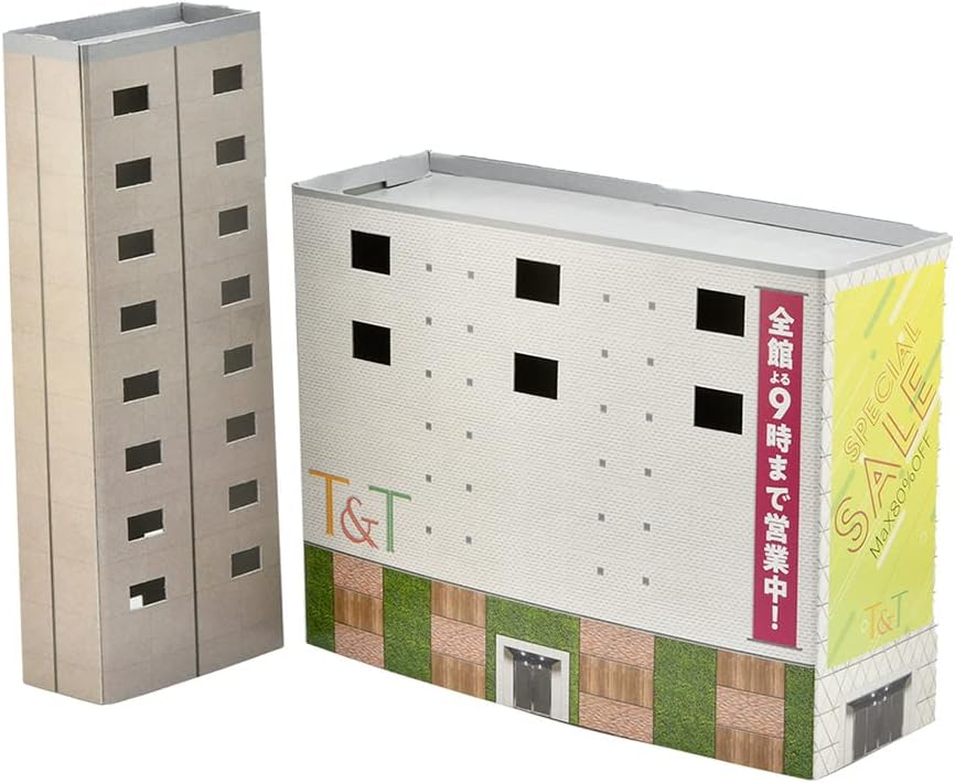 TOMYTEC Ecolacture Paper Structure C01 Miscellaneous Buildings & Department Store Diorama - BanzaiHobby