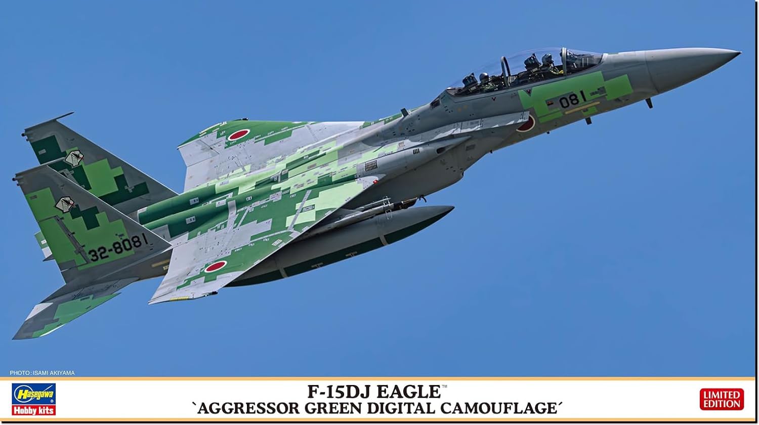 Hasegawa 02524 1/72 F-15DJ Eagle Aggressor Green Digital Camouflage