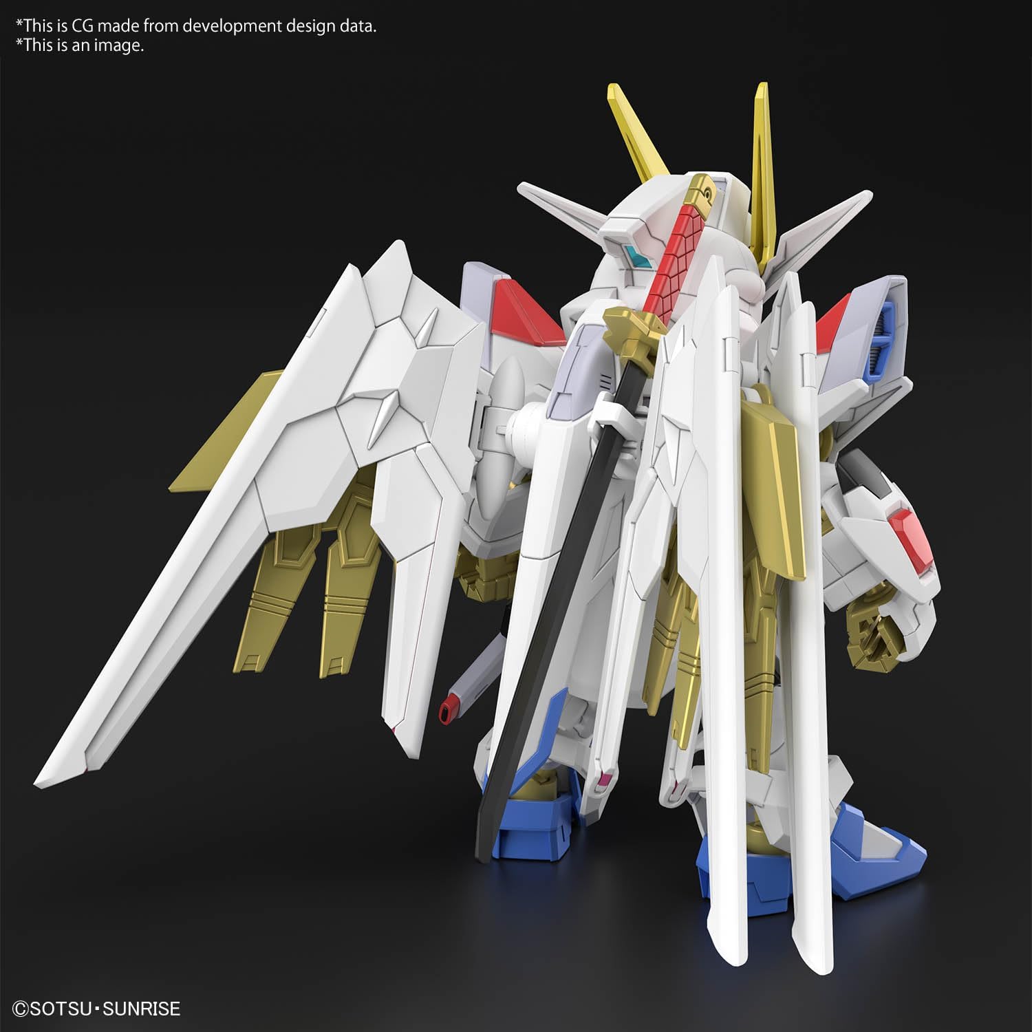 Bandai 671738 SD Gundam Cross Silhouette SDCS Mobile Suit Gundam SEED FREEDOM Mighty Strike Freedom Gundam - BanzaiHobby