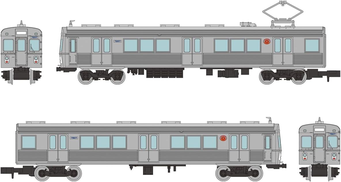 TOMYTEC The Railway Collection Tokyu Railway 7200 Series Toyoko Line, Non-Air-Conditioned 2-Car Set - BanzaiHobby