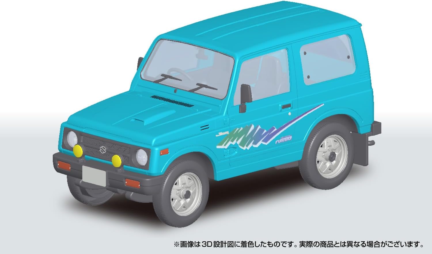 Aoshima 1/32 RakuPla Snap Kit No.18-TB Suzuki JA11 Jimny (Triton Blue Metallic) - BanzaiHobby