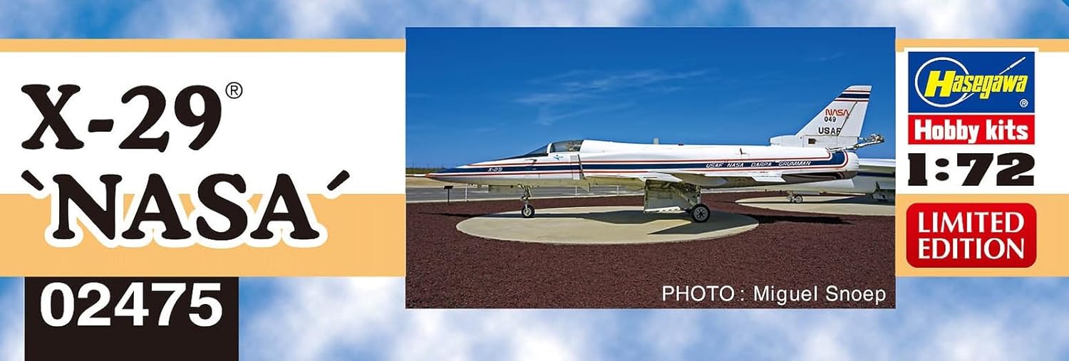 Hasegawa 02475 1/72 NASA Plastic Model X-29 - BanzaiHobby