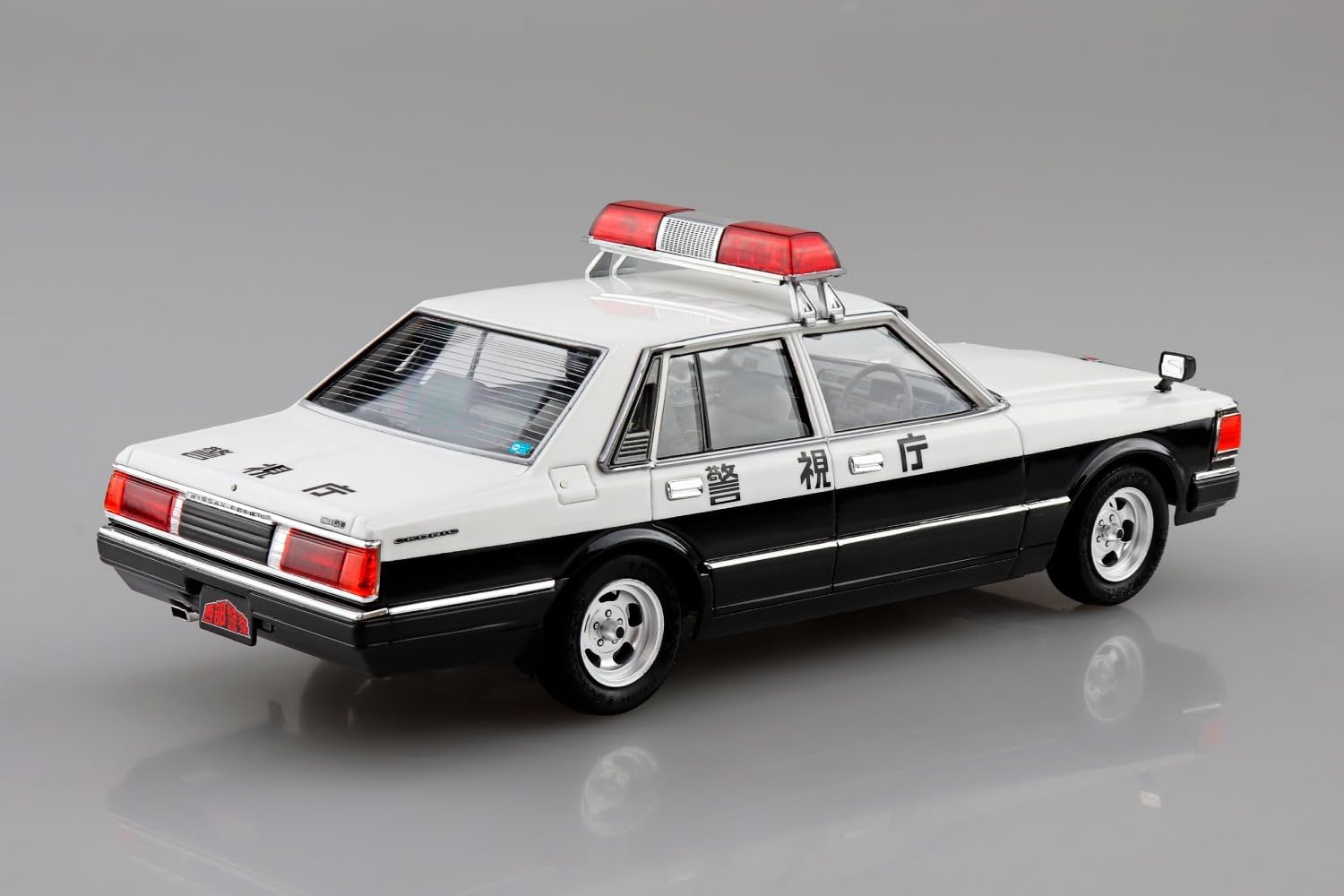 Aoshima 1/24 Seibu Keisatsu No.9 430 Cedric Sedan Investigation Patrol Car - BanzaiHobby