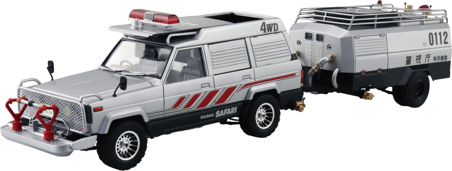 Aoshima 1/24 Seibu Police No.7 Safari 4WD & Tank Car - BanzaiHobby