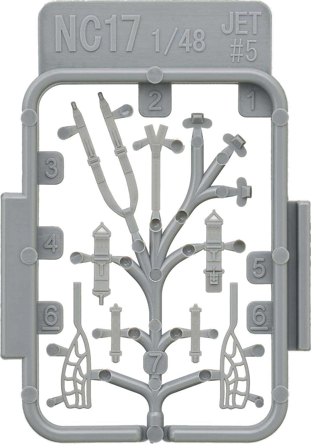 Fine Molds NC17 1/48 Modern Aircraft Seatbelt Set 5 (For USAF, JSDF F-104, Etc.)