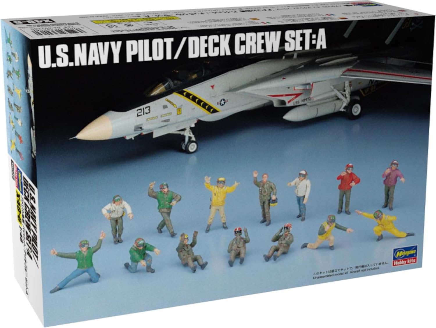 Hasegawa X48-06 1/48 US Navy Pilot/Deck Crew Set A - BanzaiHobby