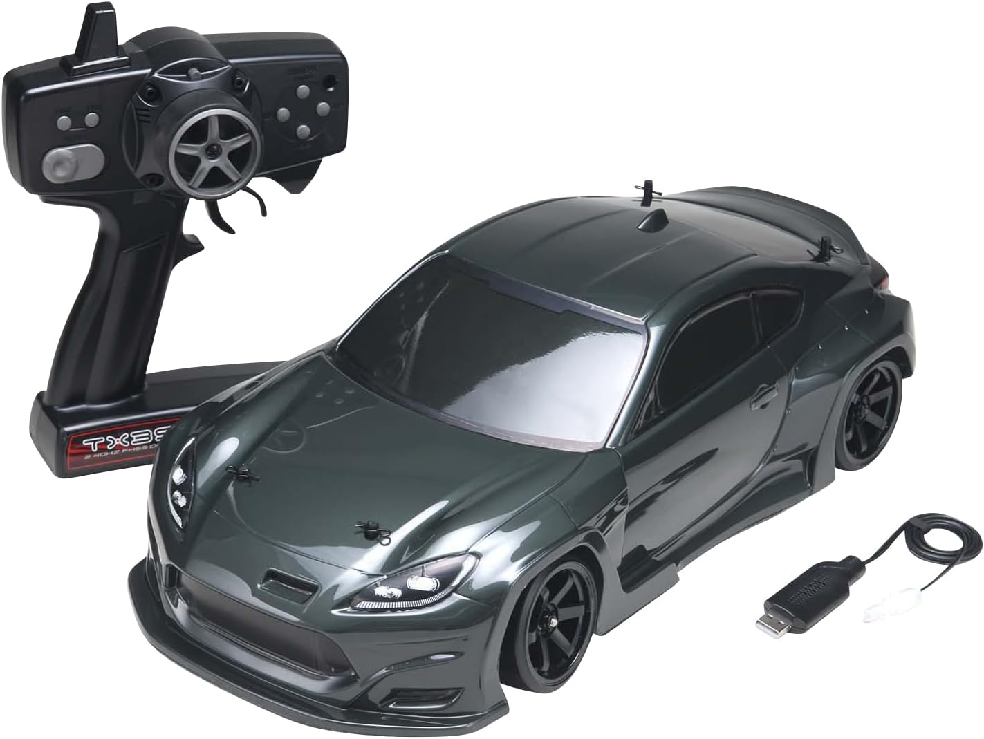 Yokomo DP-GR86RTRG Drift Package 2WD GR86 Body (Gunmetal) RTR Full Set - BanzaiHobby