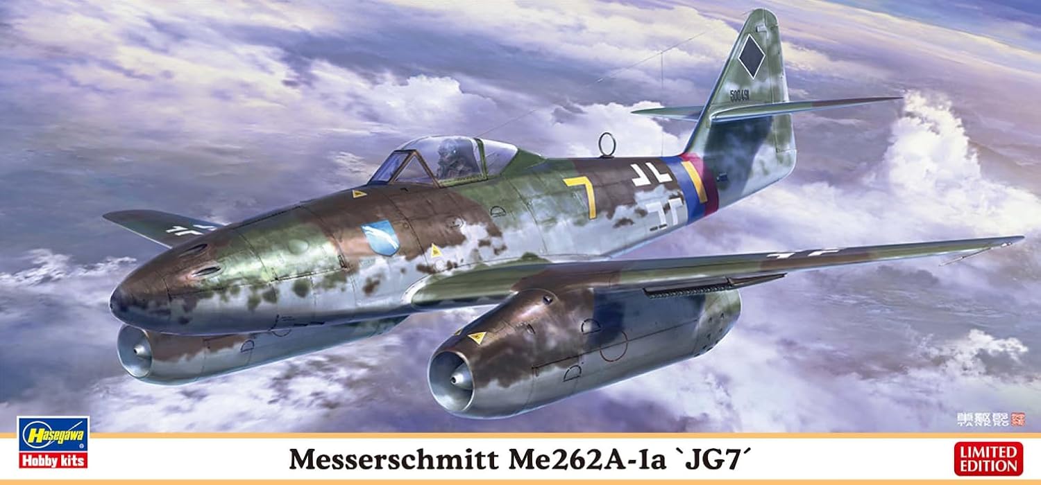 Hasegawa 02532 1/72 Messerschmitt Me262A-1a 7th Fighter Wing - BanzaiHobby