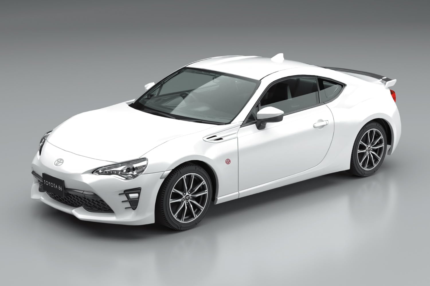 Aoshima 1/32 Easy Plastic Snap Kit No.08-CW Toyota 86 Crystal White Pearl - BanzaiHobby