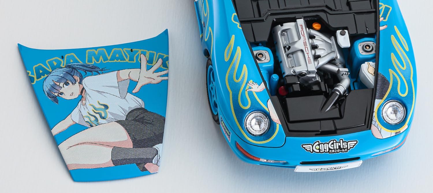 Hasegawa SP615 1/24 Porsche 968 Egg Girls Sara Maiyuki w/Figure - BanzaiHobby