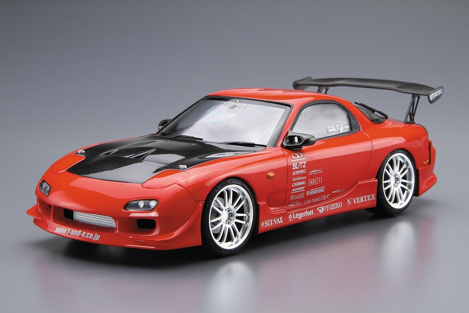 Aoshima 1/24 The Tuned Car No.09 VERTEX FD3S RX-7 '99 (Mazda) - BanzaiHobby