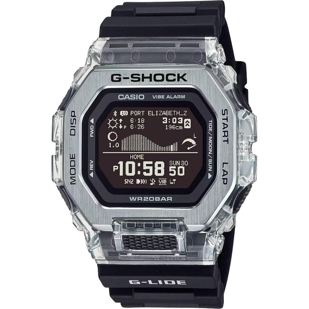 カシオ G-Shock GBX100S-1 G-Lide Gleaming Waveシリーズウォッチ - ブラック