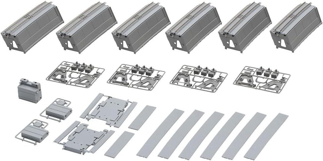 TOMIX 91047 N Gauge Embankment Large Curve Rail Double Track Set - BanzaiHobby