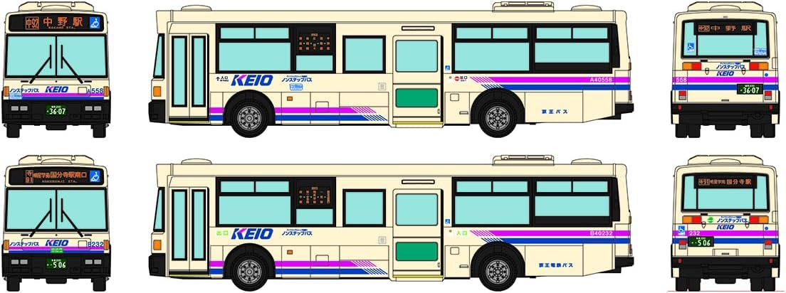 TOMYTEC The Bus Collection Bus Colle Keio Bus Sayonara Saiko 96MC Medium Long Car Keio Electric Railway Bus Color 2 Car Set Diorama Supplies - BanzaiHobby