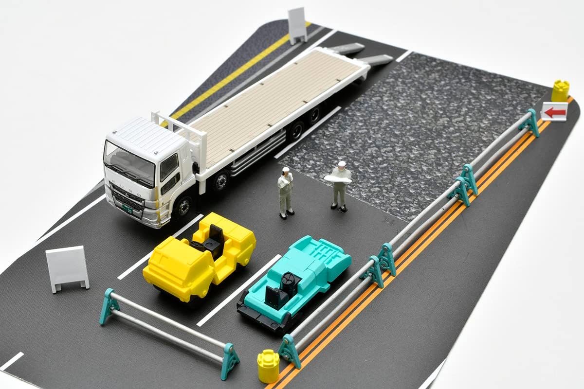 Tomytec The Truck Collection Tracole Road Construction Site Truck Set A - BanzaiHobby
