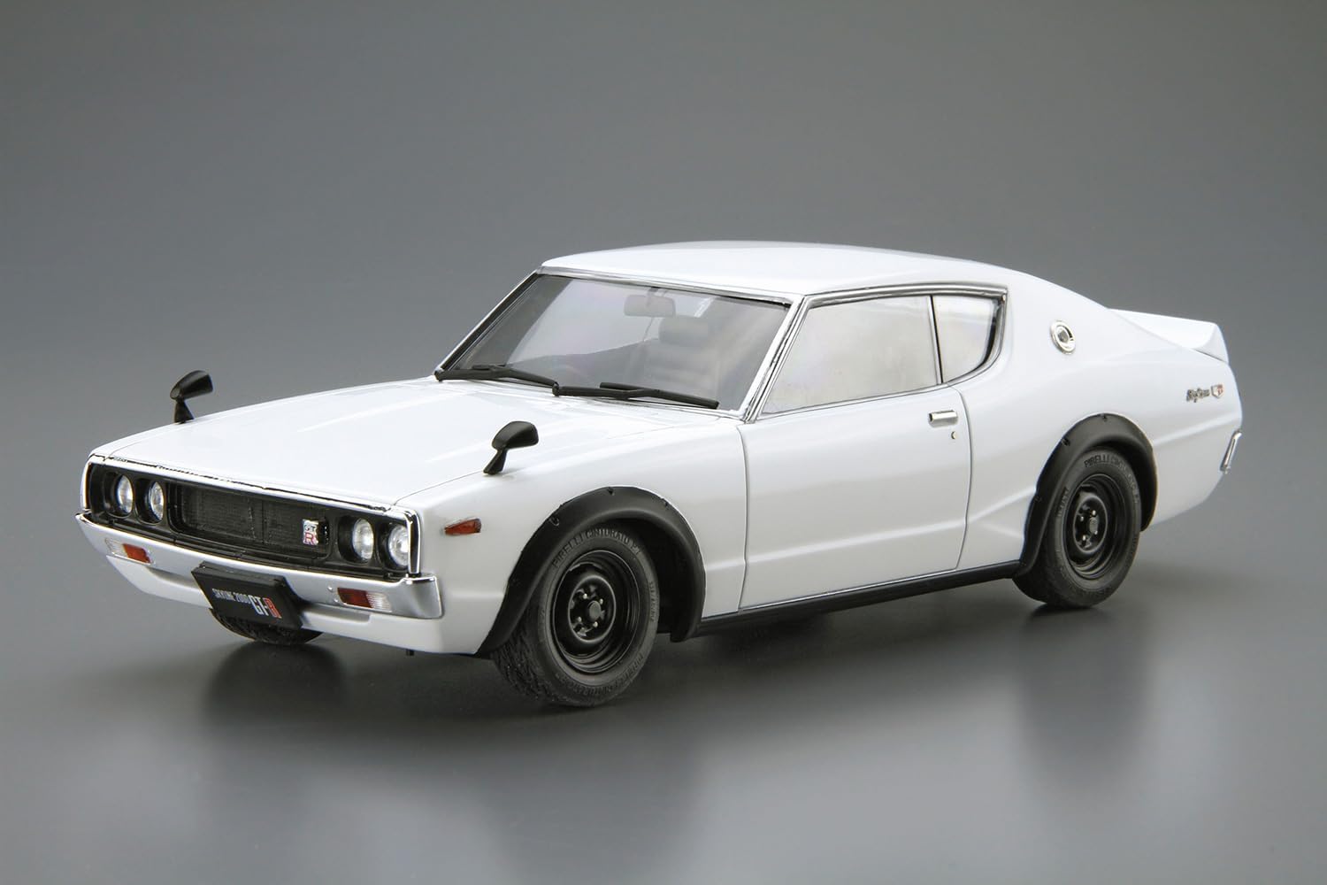 Aoshima 1/24 The Model Car No. 15 Nissan KPGC110 Skyline HT 2000 GT-R 1973 - BanzaiHobby
