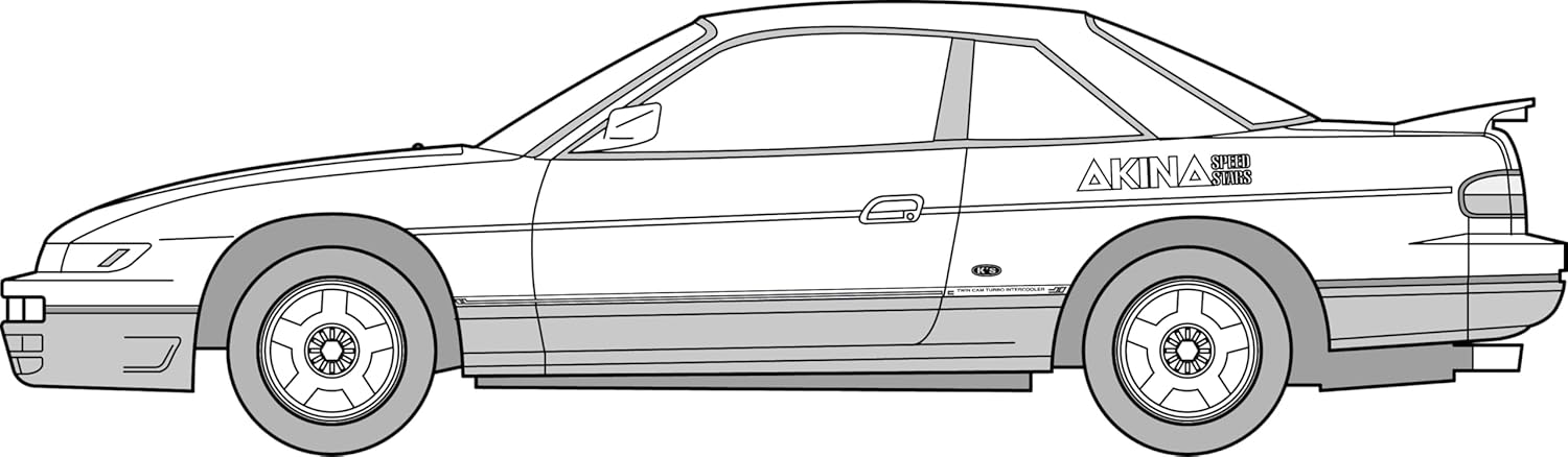 Fujimi ISD004 1/24 Initial D Series No. 004 S13 Silvia Koichiro Iketani - BanzaiHobby