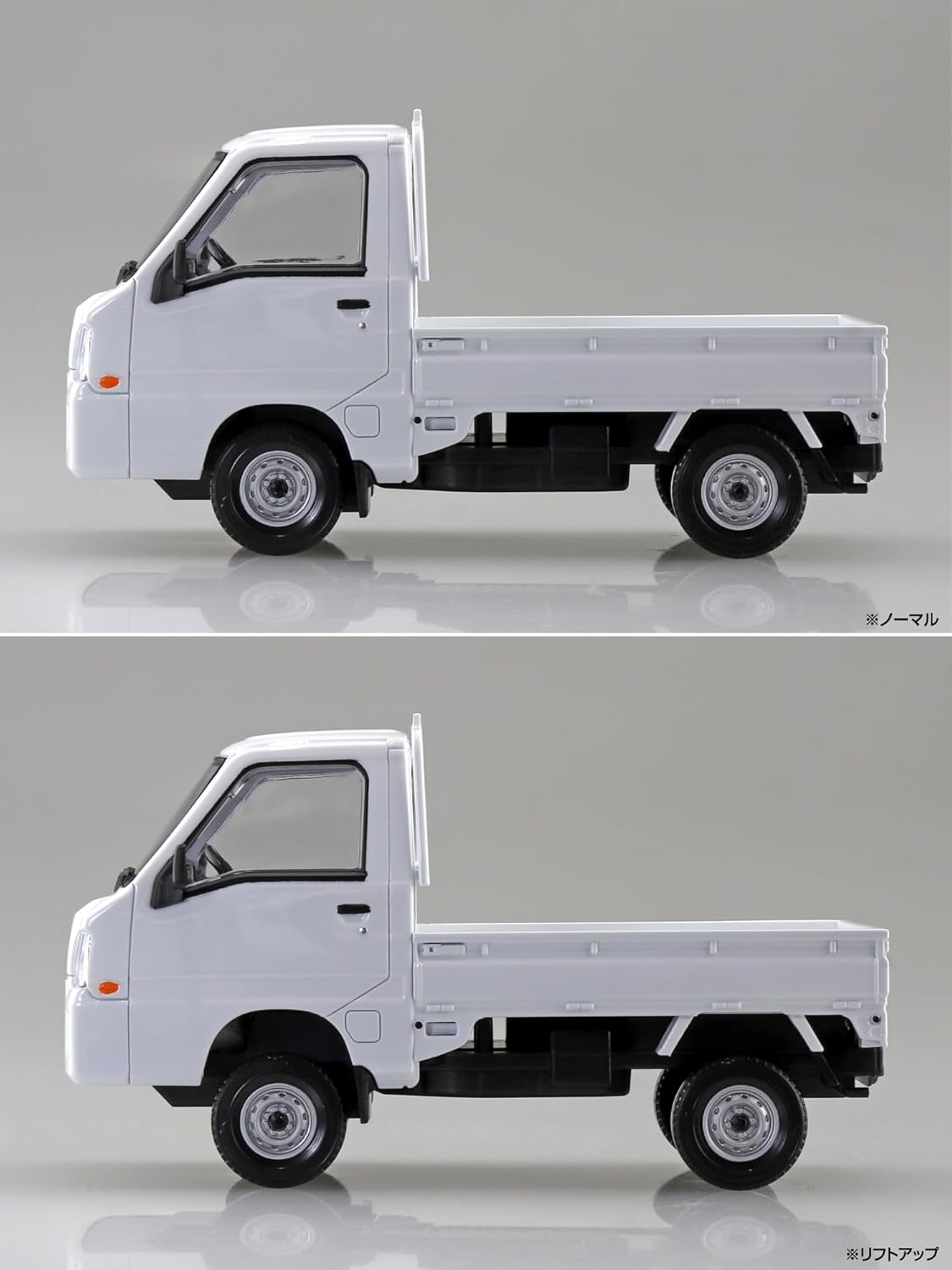 Aoshima 065785 1/32 Raku Plastic Snap Kit No.05-FW Subaru Sambar Truck Frost White - BanzaiHobby