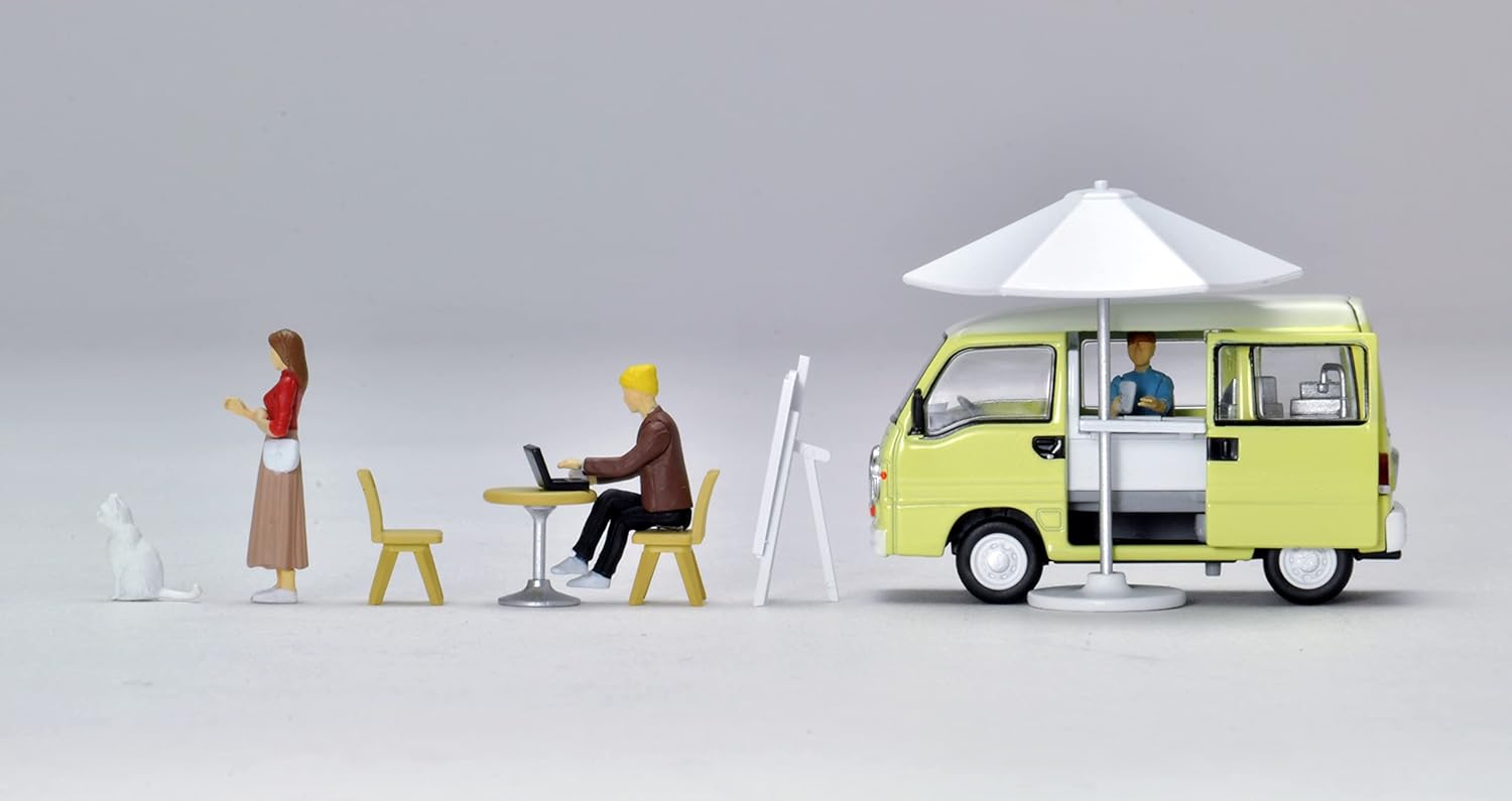 TOMYTEC 321613 1/64 Diocolle 64 #Car Snap 15a Crepe shop (Subaru Sambar Diaz Classic mobile sales car included) - BanzaiHobby