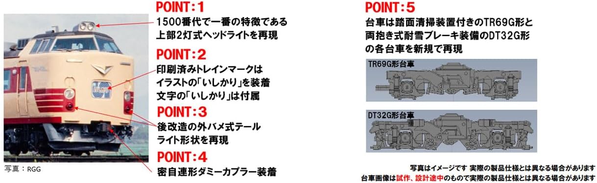 TOMIX 98894 N Gauge JNR 485 1500 Series Ishikari Set (6 Cars) - BanzaiHobby