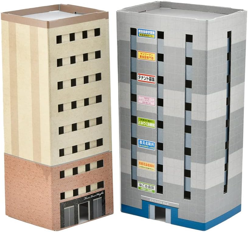 TOMYTEC Ecolacture Paper Structure C04 Heights Tenant Building Diorama - BanzaiHobby