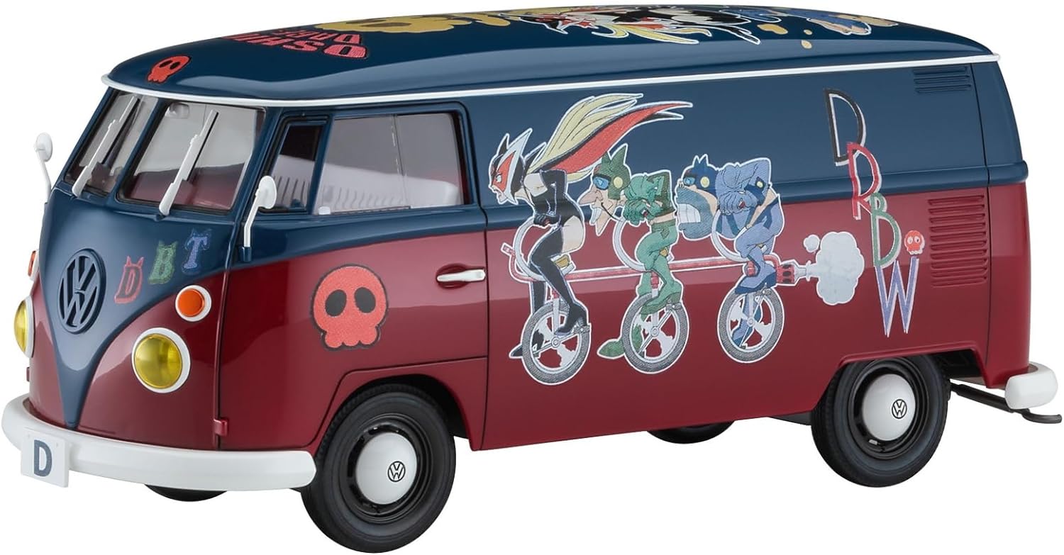 Hasegawa SP597 1/24 Time Bokan Series Yatterman Volkswagen Type 2 Delivery Van Drombo Pirates - BanzaiHobby