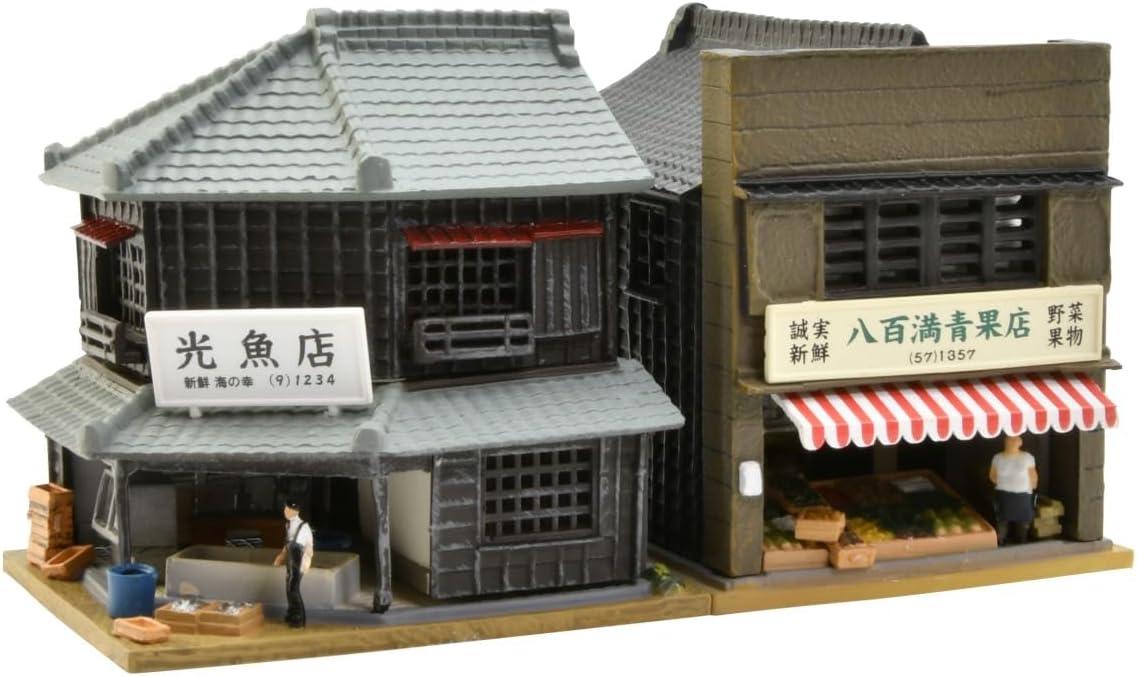 TOMYTEC 1/150 Building Collection 191 Fish Shop/Vegetable Shop 1R - BanzaiHobby