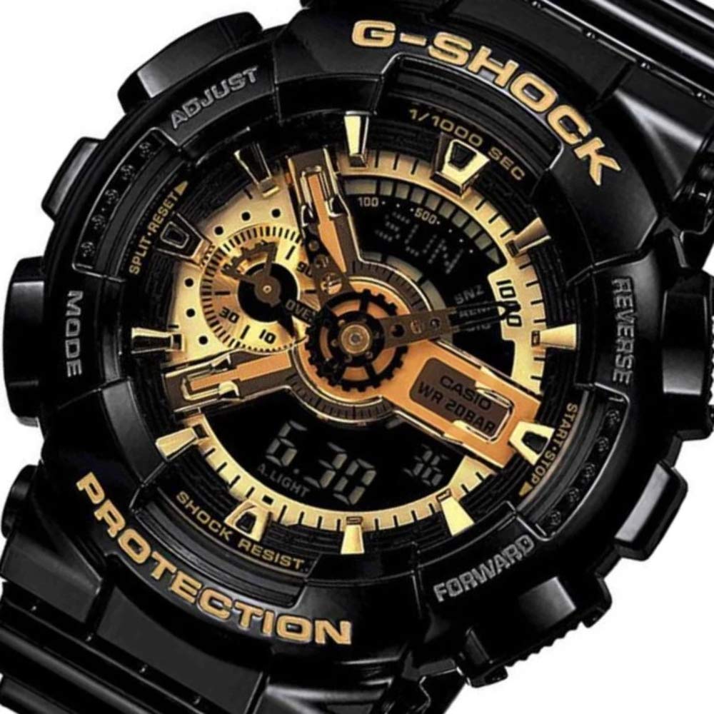 CASIO G-SHOCK GA-110GB-1ADR (日本型番 GA-110GB-1AJF ) Black × Gold Series(ブラック×ゴールドシリーズ) 海外モデル 逆輸入品 - BanzaiHobby