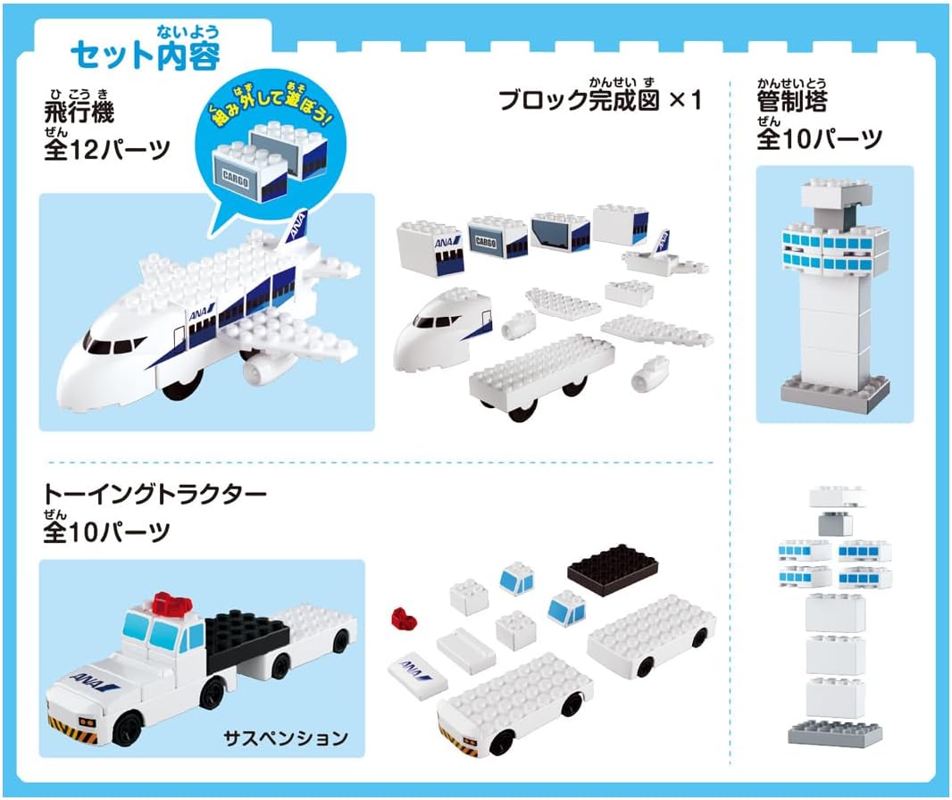 Tomica Plarail Block ANA Airport Set