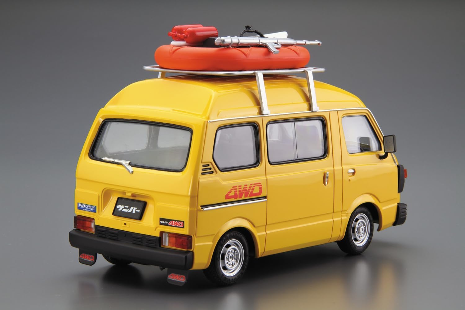 Aoshima 1/24 The Model Car No. 55 Subaru K88 Sambar High Roof 4WD 1980 - Aoshima Banzai Hobby