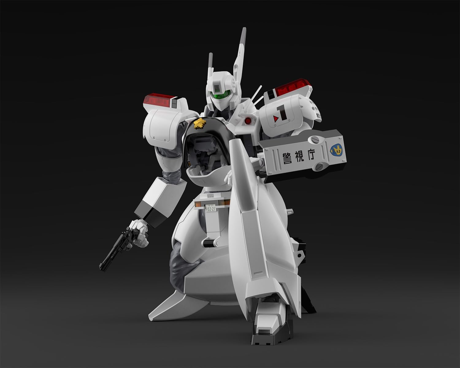 Aoshima ACKS MP-01 1/43 Mobile Police Patlabor AV-98 Ingram 1st + Special Command Vehicle Type 98 - BanzaiHobby