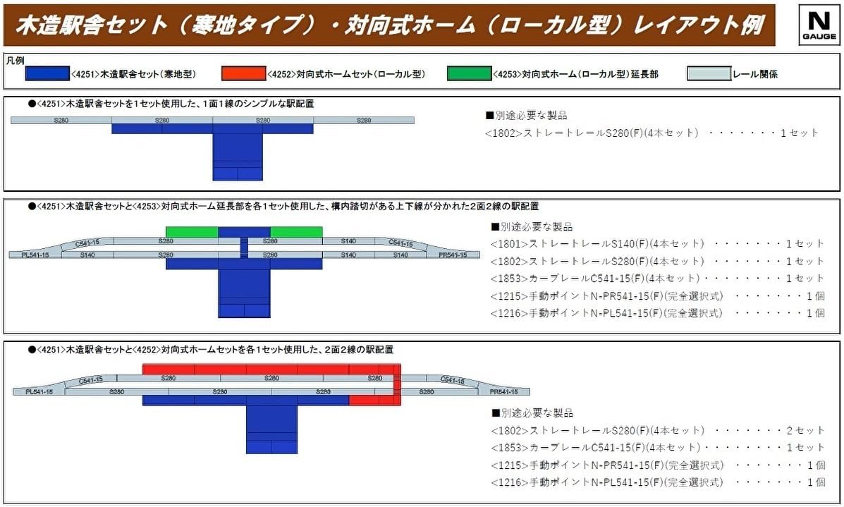 TOMIX 4252 N Gauge Opposite Home Set Local Type Diorama Supplies - BanzaiHobby