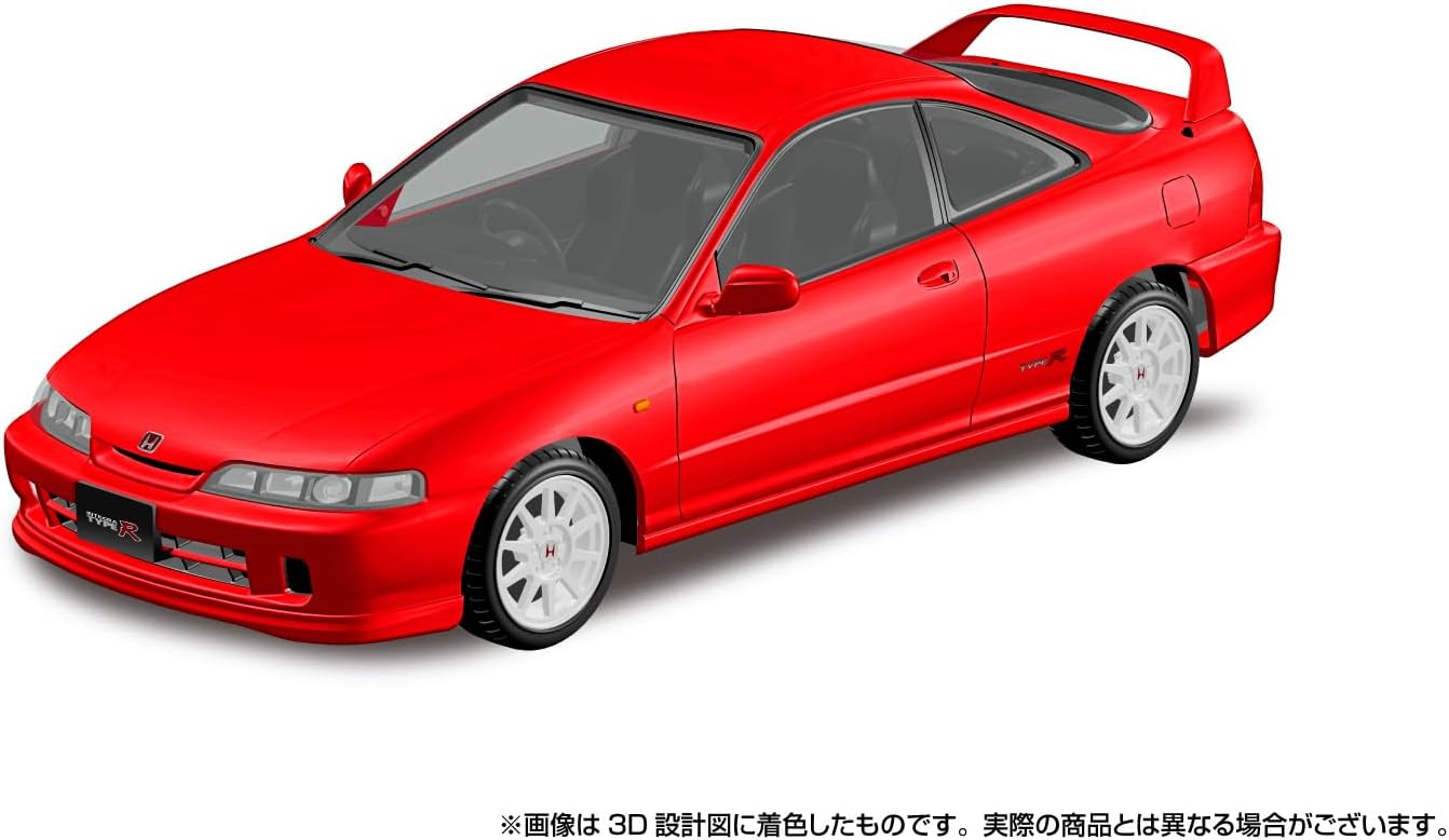 Aoshima 1/32 RakuPla Snap Kit No.22-MR Honda DC2 Integra Type R Milano Red