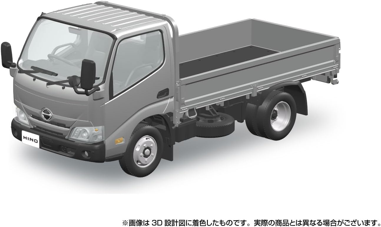 Aoshima 1/32 RakuPla Snap Kit No.23-SR Hino Dutro Flatbed (Silver)