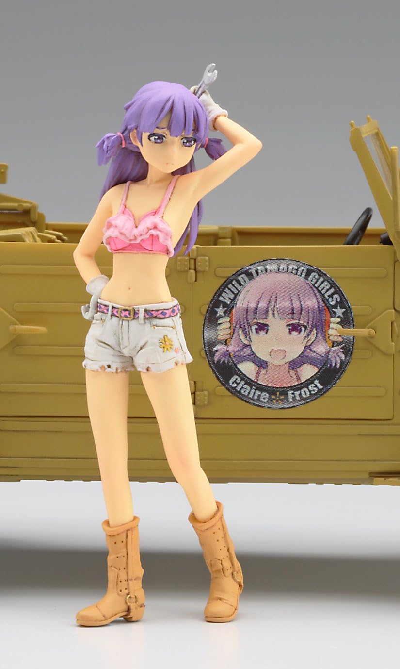 Hasegawa SP360 1/24 Wild Egg Girls No. 02 Pkw.K1 Kubelwagen Type 82 Claire Frost with Figure - BanzaiHobby