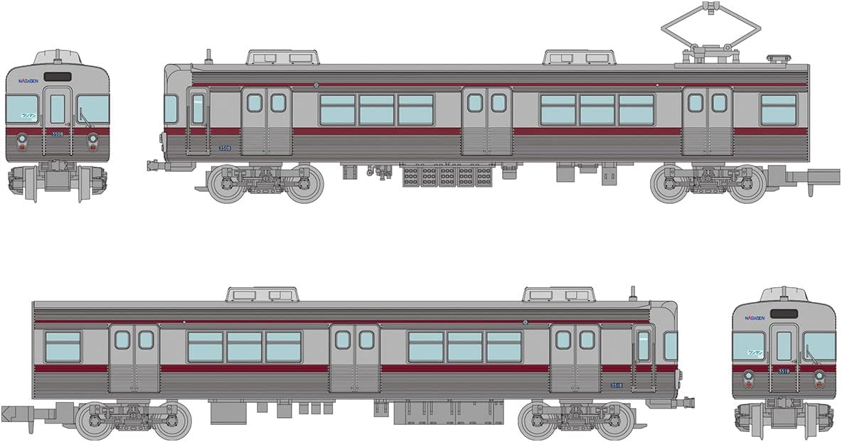 TOMYTEC Railway Collection Iron Collection Nagano Electric Railway 3500 Series N8 Retirement Commemorative Set of 2 - BanzaiHobby