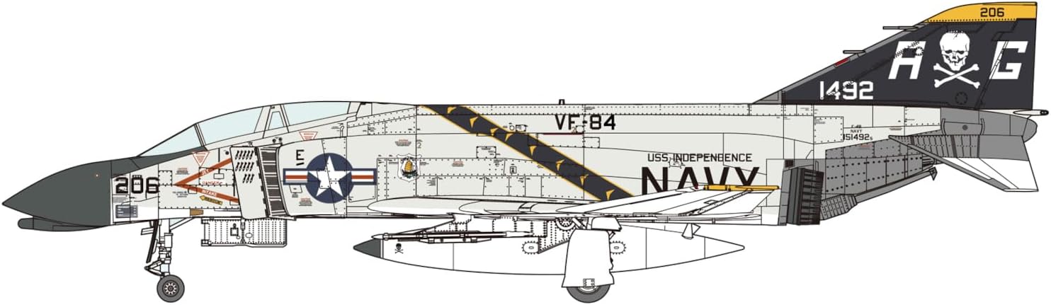 Fine Molds FF05 1/72 U.S. Navy Jet Fighter F-4B VF-84 Jolly Rogers - BanzaiHobby