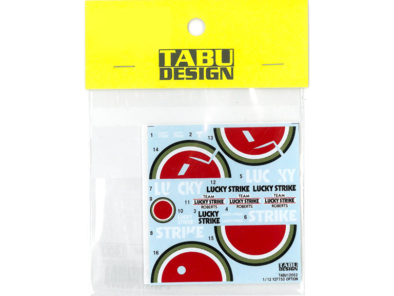 Tabu Design 12052 1/12 Option Decal for YZF750 - BanzaiHobby